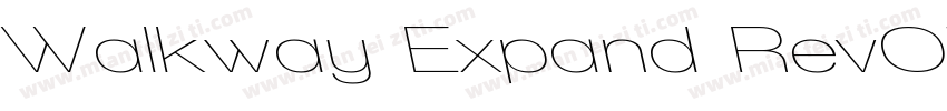 Walkway Expand RevOblique字体转换